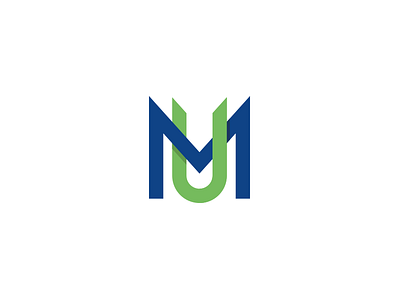 UM branding intersection letters logo mark monogram typography um