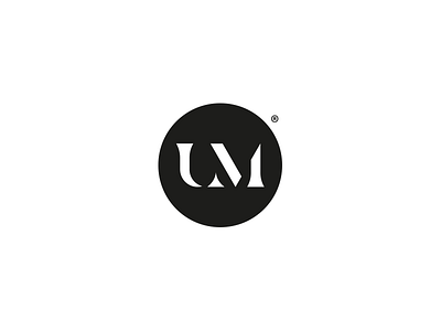 UM 2 branding identity logo mark minimal monogram serif type um unimasters