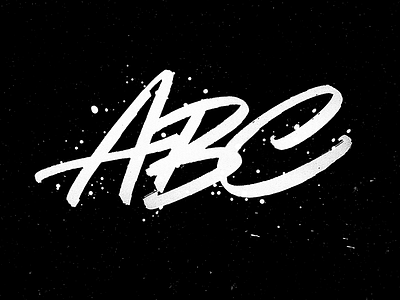 Lettering & Calligraphy abc brush calligraphy custom expressive lettering logotype script type typography