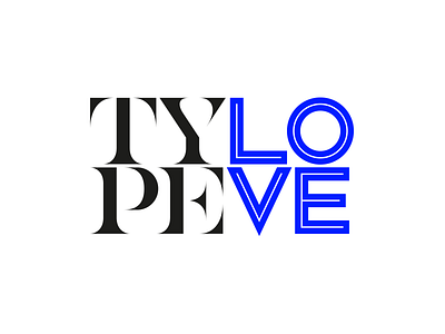 Type Love custom design lettering love minimal sans serif simple type typeverything typography