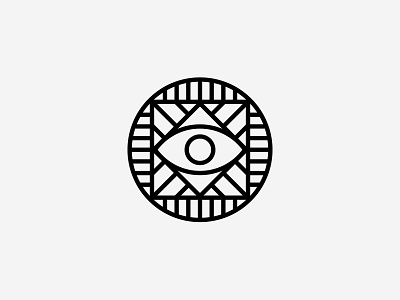 Free stickers eye geometric identity lines logo minimal simple sticker