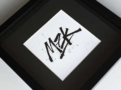 MZK art calligraphy grunge lettering mozak mzk ruling pen type typography