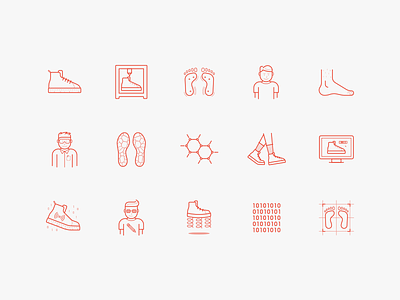 Solemaker Icons branding icons identity illustration line minimal shoes simple solemaker