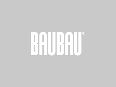BAUBAU bauhaus branding font logo logotype minimal simple typeface