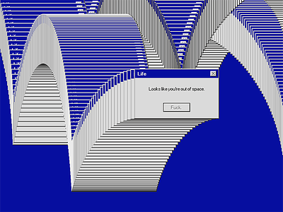 Out Of Space error gameover message popup solitaire space windows