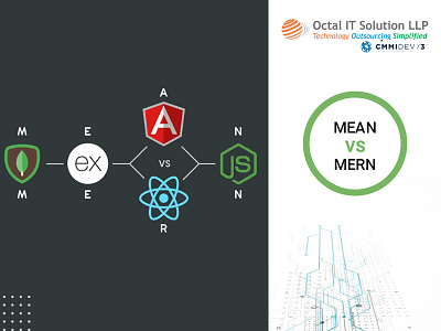 MEAN vs. MERN, Which Stack? Right Choice to Build Your Next Web angularjs mean stack development mern stack development reactjs