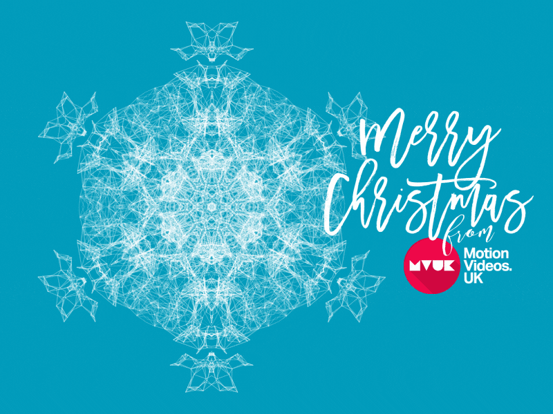 Merry Christmas from Motion Videos UK after effects animation christmas motion graphics plexus snowflake