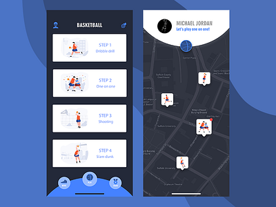 Basketball Teaching App app basketball shoes ui