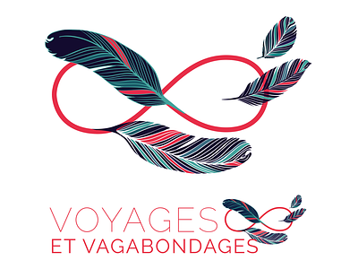 Voyages & Vagabondages branding graphic design logo