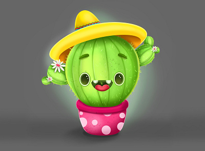 MR.CACTUS 2d 3d app art branding cactus cartoon casual character character animation chinese design drawing funny illustration logo plants ui ux vector