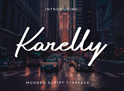 Karelly - Modern Script Font branding font fontself handwritten lettering modern script scriptfont signature typeface