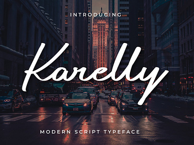 Karelly - Modern Script Font