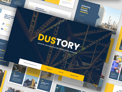 Dustory - Industry / Factory / Manufacture Presentation Template google slides template keynote template layout powerpoint template presentation presentation template