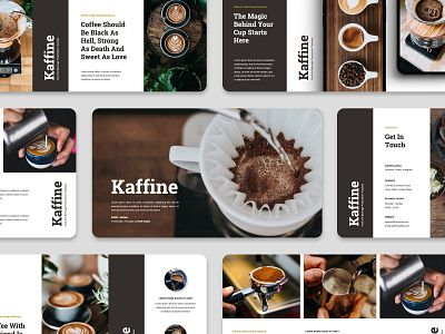 Kaffine - Coffee Business Presentation Template google slides template keynote template layout powerpoint template presentation presentation template