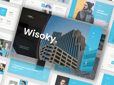Wisoky - Corporate and Business Presentation Template business corporate design google slides template keynote template layout multipurpose powerpoint template presentation presentation template
