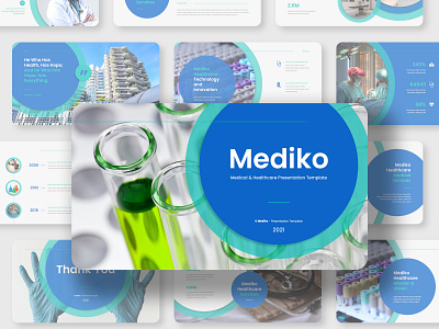 Mediko - Medical & Healthcare Presentation Template business corporate design google slides template healthcare keynote template layout medical powerpoint template presentation presentation template