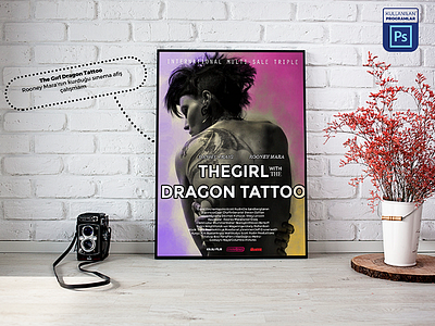 the gırl wıth the dragon tattoo poster illustrator photoshop poster
