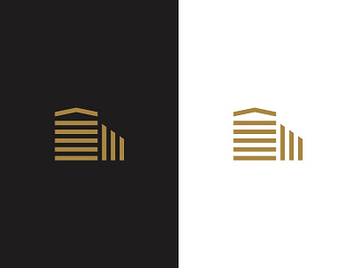 GAiNVEST architecture developer dribbble elegant gain gold investment logo luxury realestate