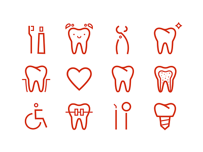 dentestica dental dental care design icon icons set pictogram tooth
