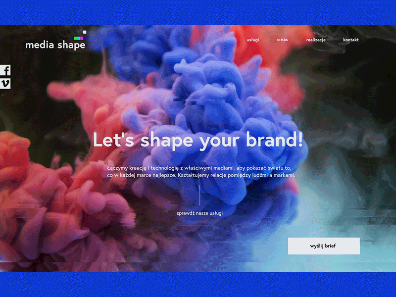 Media Shape Website animation branding design ui ux web webdesign website