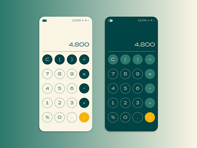 Calculator app design minimal mobile mobile app design mobile design mobile ui typography ux