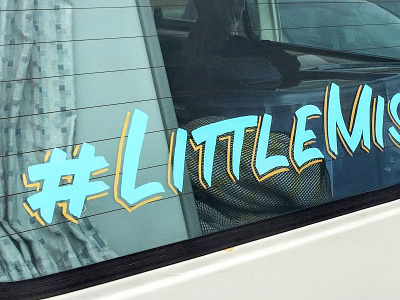 Little Misadventure Time — Window Lettering hashtag lettering novice sign painting