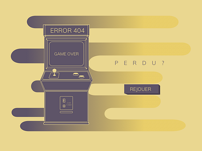 ILLUSTRATION - Error 404 404 error error 404 game game over