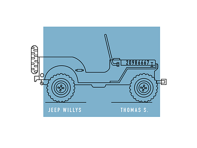 Jeep Willys design illustration jeep jeep willys typography willys