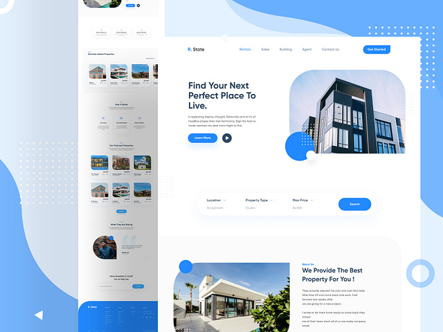 R State Landing Page by Shakib on Dribbble