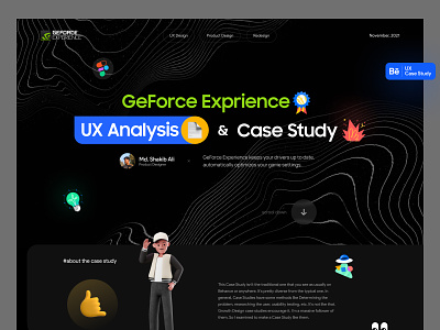 GeForce Experience: UX Analysis & Case Study 3d animation behance branding case study clean clean ui design dribbble best shot figma graphic design interaction minimal product design redesign showcase software ui ux ux redesign