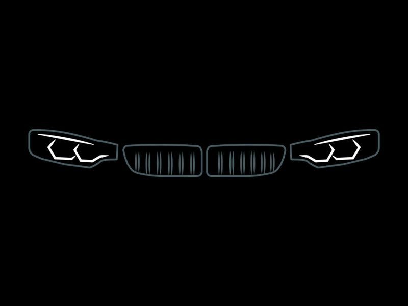 BMW M3 graphic tshirt speed project headlights minimalism design car m3 bmw