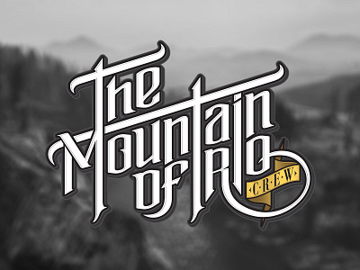 The Mountain Of Rio Crew gta illustration lettering logo