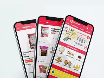 Tmarthub app design delivery app grocery app indiamart app mobile app design mobile app ui uiux