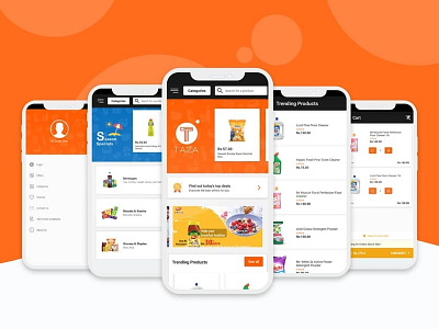 TAAZA - Grocery App Design app design grocery app grocery app development mobile app design mobile app development mobile app ui on demand apps ux ui design