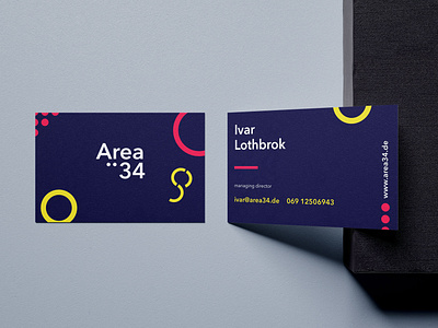 minimal & flat business card - Area34