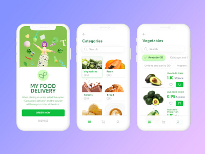 My Food Delivery app branding design illustration logo mobile mobile app ui
