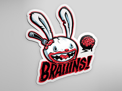 Braiiins Sticker 800x600 01 adventuregames bob mosquito bobmosquito braiiins brains evil halloween lucasarts mosquito samandmax sticker