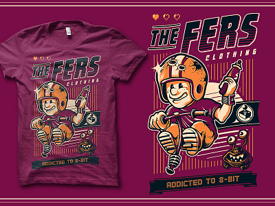 The Fers 8bit bob mosquito bob mosquito bobmosquito commander keen gamers keen retrogames tee teedesign the fers thefers