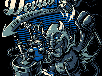 Brew Devils :: The Dukes Of Raging blue devils bob mosquito bob mosquito brew devils campus campus tees campusteez devil duke shirt tee
