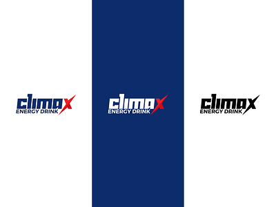 Climax Energy Drink black blue brand branding design drink energy drink graphic design logo logotype red white