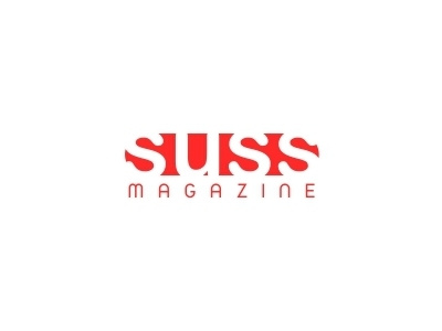 Suss Logo branding logo magazine red white