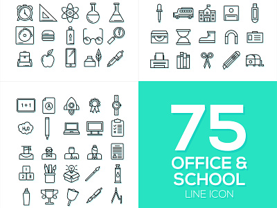 Office & School Icon Vol. 1 app icon ui web