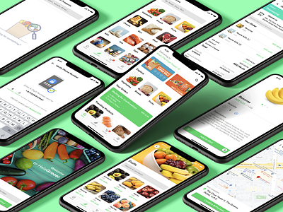 HalaGrocer - Online Grocery Delivery App apple apple watch delivery app design dribbble grocery grocery app grocery delivery grocery list grocery store ios ios app design iphone x iphone xs light mode lite online shopping ui design ui ux white