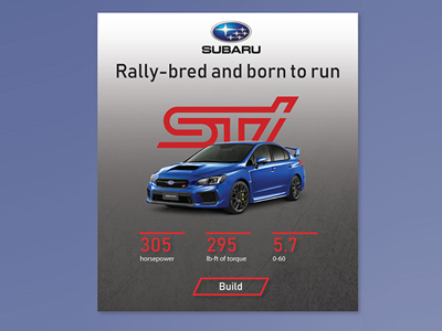 Subaru WRX by Andrew Hansen on Dribbble