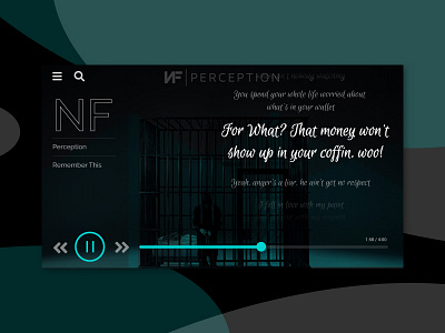 Music Player UI Concept w/ NF