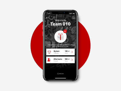 Vodafone Team 010 (Landing) app appdesign design red ui uidesign uiux userexperiance userinterface ux uxdesign vodafone