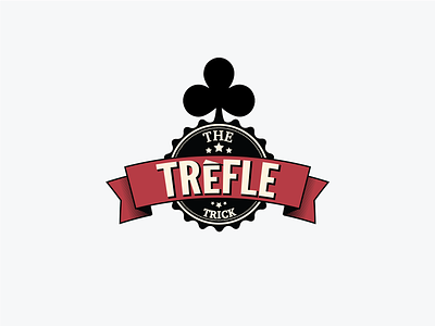 The Trefle Trick Logo art brandidentity branding card card game colorpalette icon illustration logo logodesign poker ui vector
