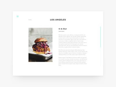 LOS ANGELES - PROJECT clean editorial layout minimal photography sketch typography ui web