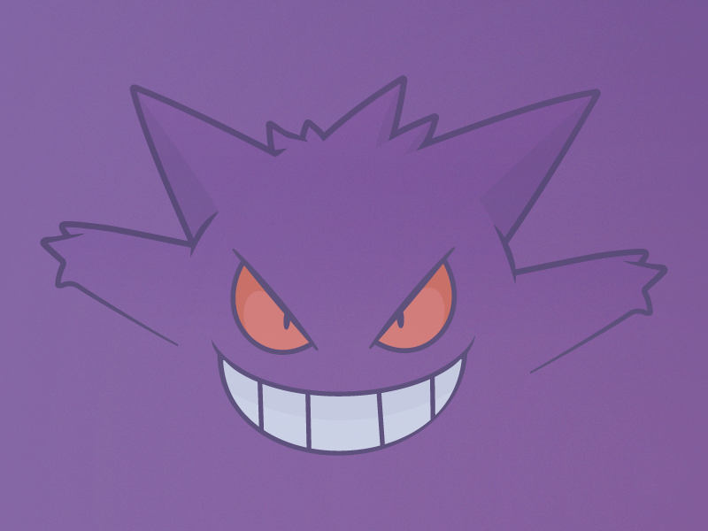 Gengar Illustration by James Burton on Dribbble