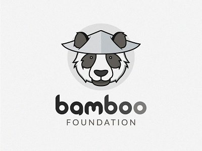 Logo Challenge #3 - Bamboo Logo design gradient grayscale illustration illustrator logo logo challenge panda photoshop